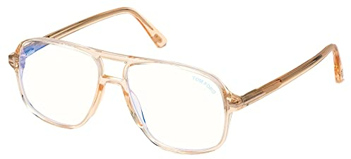 TOM FORD FT5737-B shiny light brown 56