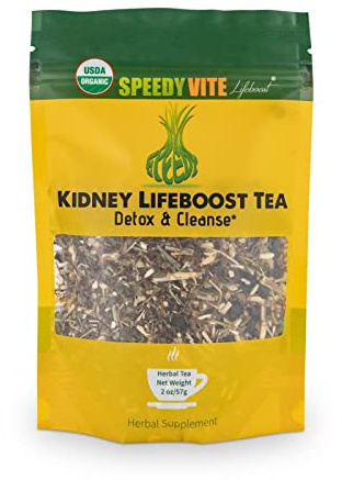 SpeedyVite Kidney Bladder LifeBoost Tea Herbal Supplement - USDA Organic Cleanses & Supports Urinary Tract Health - Marshmallow Root Dandelion Leaf Goldenrod Juniper Hydrangea +More Natural Detox