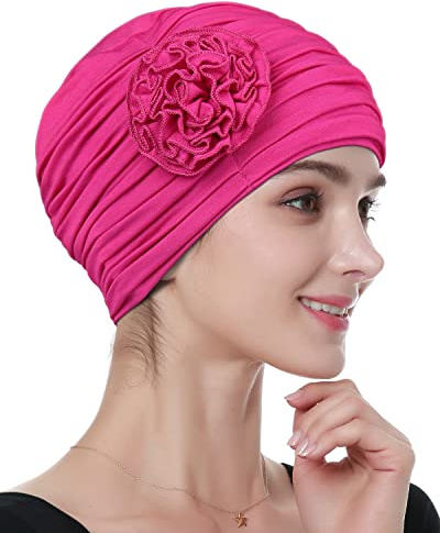Alnorm Blumen-Design Chemo-Haarausfall-Kappen Krebs-Kopfbedeckung für Frauen