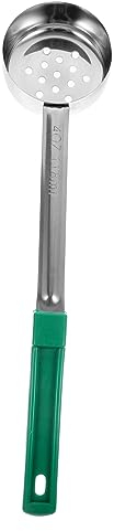 BESTonZON Stainless Steel Portion Control Spoon for Pizza Sauce Measuring Scoop Holes for Kitchen Cooking