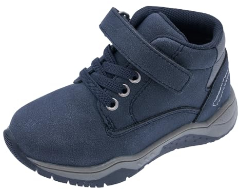 Chicco, Sneakers för barn med kardborreband och elastiska skosnören, bekväma, flexibla och andningsbara, bra för vår, höst och vinter, barnskor och pojkar, designade i Italien, Blå 2, 23 EU