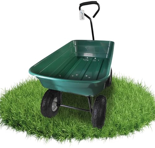 BITUXX Gartenwagen Transportwagen Handwagen Bollerwagen Wagen Anhänger kippbar 200 kg 75L