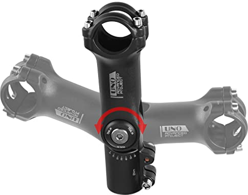 BESNIN Verstellbarer Fahrradvorbau 0-120 Grad für 31,8mm Lenker, 90mm/110mm Verstellbarer MTB Vorbau Mountainbike Lenkervorbau für Fahrrad, Rennrad, MTB, BMX, Radsport (31,8 x 90mm)