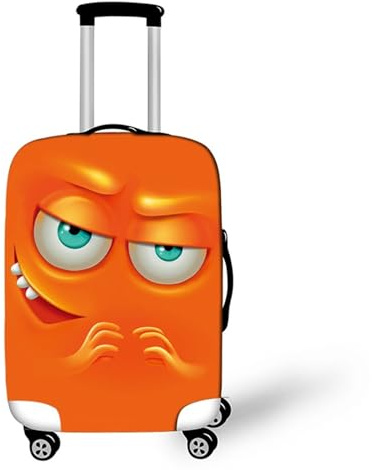 Muiuou Elastische Kofferschutzhülle,3D Cartoon Print Trolley Fall Schutzhülle Koffer überzieher,Waschbare Anti-Kratzer Staubdichte Fall Trolley Protector Kofferschutz (XL (30-32 Zoll),Stil 3)