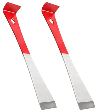 Pry Bar Scraper, 2 Stuck Edelstahl Nageleisen-Schaber, 2 Größen, Flaches Brecheisen zum Umgestalten der Küche, Schaben, Ziehen, Anhebe