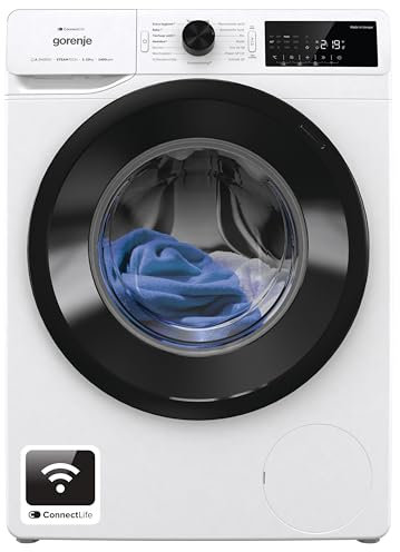 Gorenje WPAM14A2T Waschmachine mit Dampffunktion/ConnectLife / 10Kg / 1400 U/min / 15 Programme/Totaler AquaStop/Edelstahl Trommel/ExtraHygiene/PowerWash/Schnell Waschgang/EEK: A-20%