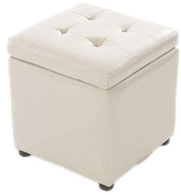 MEILISHAOMEI Aufbewahrungshocker,Sitzkissen aus Kuhfell,Ottomane,Stühle,Boxsofa,Fußhocker,multifunktionaler Einzelsitz (Größe: 40 x 40 x 40 cm)