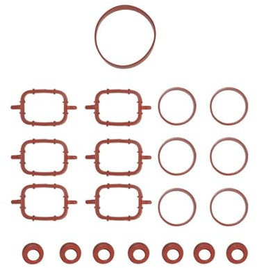 ORAMAI Gummidichtungssatz for Ansaugkrümmer 11612246945 Kompatibel mit BMW E36 E60 E61 E90 E91 X5 450140H 50-029153-00 Autoteile