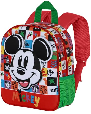 Disney Mickey Mouse Mood-Elite 3D Backpack, Multicolour, 25 x 30 cm, Capacity 7 L