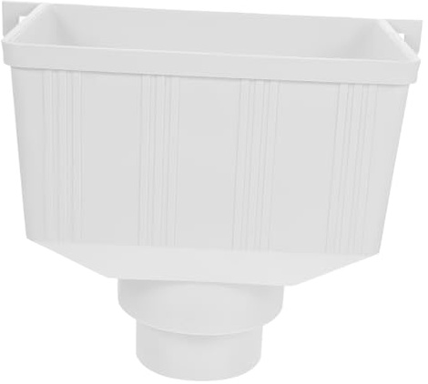 SEWACC Déviateur De Descente De Gouttière Pvc 110x75 Mm Collecteur D'eau De Pluie Système De Récupération Des Eaux De Pluie Pour Usage Résidentiel Et Commercial