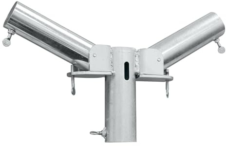 Trimming Shop Support cantilever à double bras pour tuyau rond et cadre drapé – pour toile de fond de mariage, décoration d'événement, configuration de photographie, scène, 1 pièce