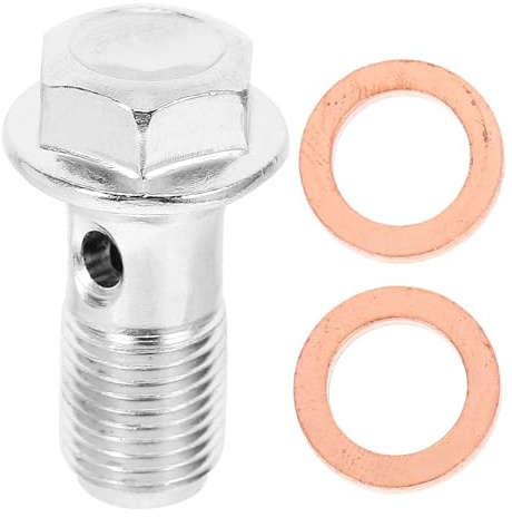 Amosfun Tapón de Lavabo para Motocicleta M10 X 1.00, Tornillo de Drenaje de Aceite en Acero Inoxidable, Instalación Rápida y Ajuste Preciso