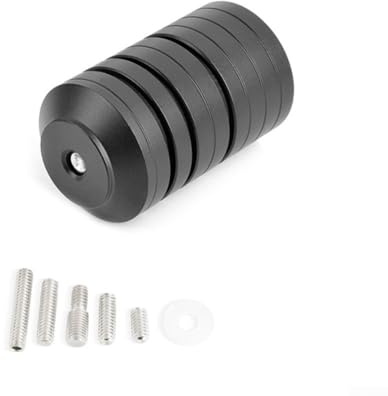 280g Bows Stabilizer Counterweight Kit, Stainless Steel Weights for Balancing Compound and Regular Bows (Black)