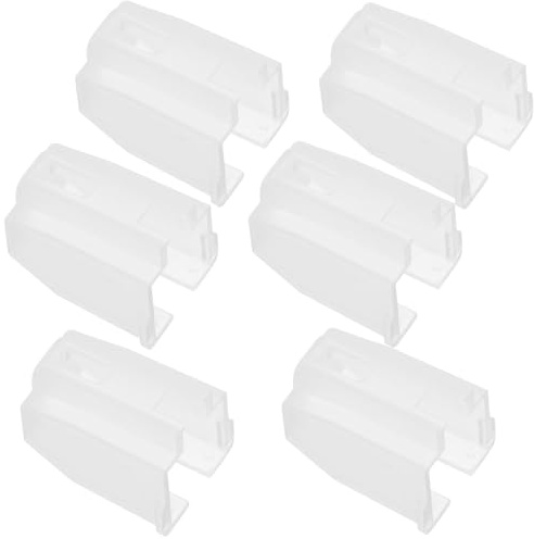 Protector de Aguja de Tocadiscos Blanco 6 Piezas de Plástico | Protección Duradera, Resistente al Desgaste y Electricidad Estática, Instalación Fácil para Cartucho y Aguja