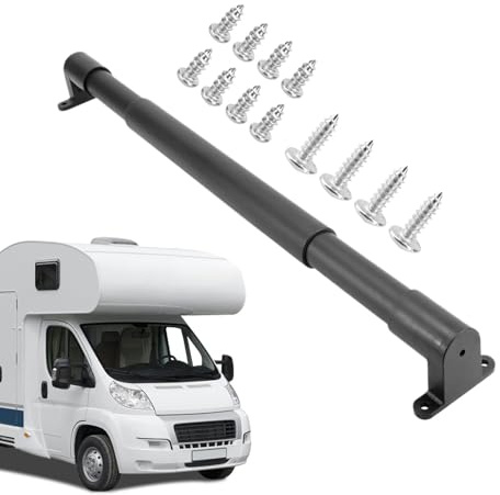 Maniglia per porta di camper, maniglia telescopica di ricambio, guida per roulotte a noleggio regolabile, per viaggi, campeggio, escursionismo, viaggi su strada, camper, rimorchio, stabilità di