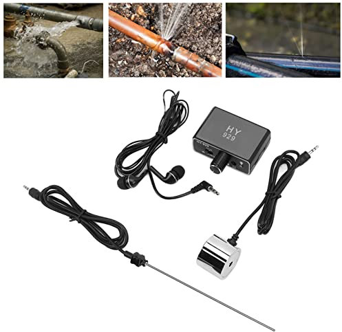 Moniteur de Fuite de Conduite d'eau, Détecteur de Fuite de Conduite d'eau Souterraine Intensificateur Sonore Haute Résistance Amélioré Testeur de Fuite d'eau Outil de Détection de Conduite(EU)