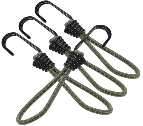 BELLIFFY Outdoor-zeltzubehör 4er-Pack Elastisches Seil Mit Haken Zeltverschlüsse Bungee-Seil Mit Haken Für Camping