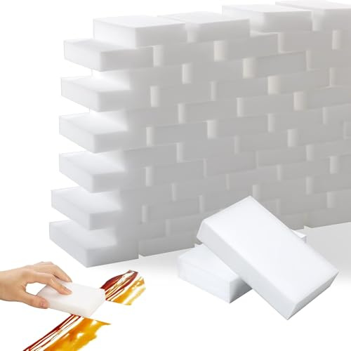 XoeLLe 100 Piezas Esponja Magica Estropajo Esponjas Jabonosas Productos de Limpieza para el Hogar Elimina Las Manchas Fregaderos y Más Sin Productos Químicos Tareas de Limpieza Cotidianas