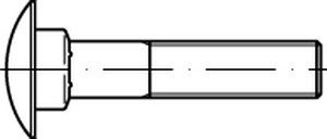 DIN 603 A 4 Flachrundschrauben mit Vierkantansatz - Abmessung: M16x50 (1 Stück)