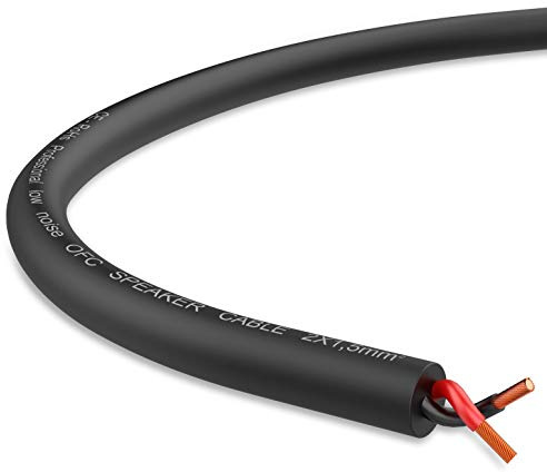 Audibax Silver BSA100 15 Black Bobina Cable Altavoz 100 Metros 2 X 1.5mm