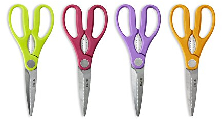 IBILI Tijeras de Cocina - Acero Inoxidable, Colores variados, 21 x 5 x 2 cm, 1 Unidad