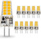 Auting Bombillas LED G4 de 3W, Equivalente a Bombilla Halógena de 30W, 300lm Blanco Cálido 3000K Lámpara LED G4, DC/AC 12V, No Regulable, Ángulo de haz de 360 °, Paquete de 10
