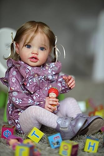 Zero pam Reborn Puppe Lebensecht 60 cm Silikon Baby Mädchen Mit Weicher Stoffkörper Babypuppe Wie Echtes Baby Reborn Baby Puppe Ab 3 Jahre