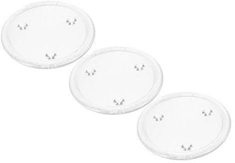 AOKWAWALIY Lot de 3 bougeoirs en verre - Bougie pilier - Soucoupe de mariage - Assiette pilier en verre - Petit bol à bougie - Plateau avec bougies de mariage - Ornements de banquet plat