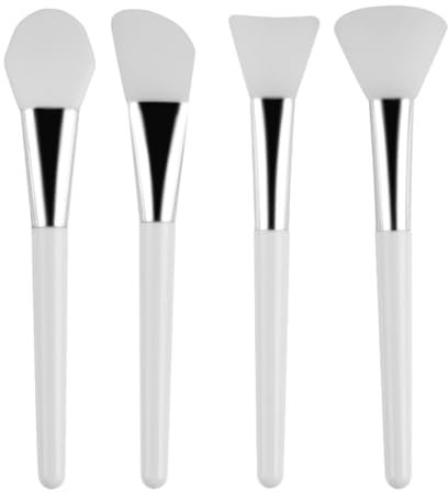 Parthan 4 Pcs Face Mask Applicator Brush, Soft Facial Fan Brush, Eye Mask Serum Skin Care DIY