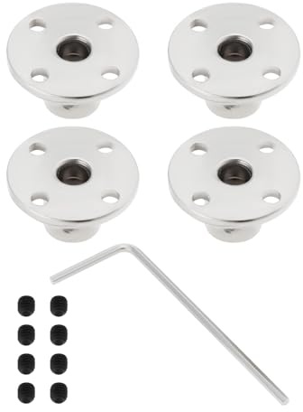 SG Store 4 Pezzi Connettore Di Accoppiamento Flangiato 5mm Con Viti E Chiave Esagonale M3 Per Motori Modello RC Fatti A Mano Fai Da Te Distanza Fori 15mm
