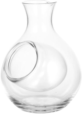 MUCKLILY Ice Wine Jug Sake Bottle Glass Liquor Decanter for Bar Wine Dispenser Capacity for Serving Cold Beverages at Home Parties Special Occasions