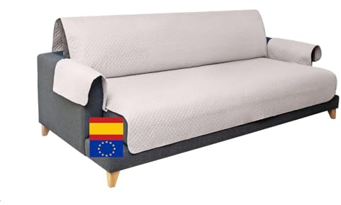 Miogar Funda Sofá 3 Plazas – Cubre Sofá Acolchado Reversible y Lavable – Protector Sofá Resistente contra Manchas y Arañazos – Ideal para Mascotas y Niños – Fabricado en España