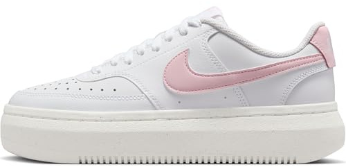 Nike Court Vision Alta Damenschuh, Scarpa da Donna, Corda in Schiuma Bianca e Rosa, 36 EU