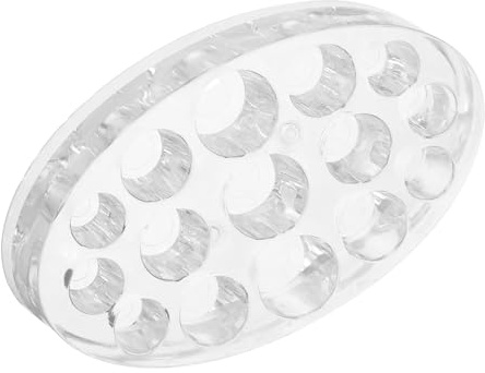 Happyyami 15agujeros Portavasos Para Tinta De Con Orificios Organizador De Bandejas Para De Ovalado De Plástico Soporte Para Contenedores De Tinta Para Accesorios De
