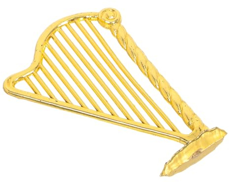 GARIOUANS Mini Arpa Decorativa in Strumento Musicale in Miniatura per Casa delle Accessorio Ornamentale Realistico e Liscio per Arredamento Giocattoli