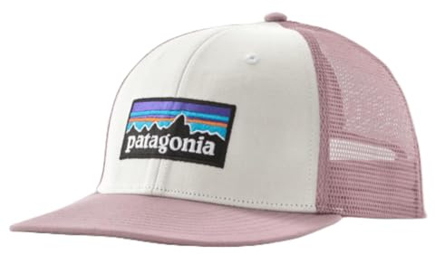 Patagonia P-6 logo truckerkeps – vit w/tyst violett