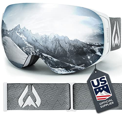 Wildhorn Outfitters Roca Ski Goggles Men, Women, and youth. US Ski Team Official Supplier UV400. Anti Fog, and Anti Scratch