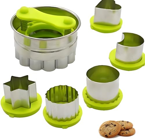 Voarge 6 Stück Edelstahl Keksausstecher, Ausstechformen, Keksausstecher/Ausstecher Linzer, Ausstechformen für Weihnachten, Ausstecher für Plätzchen