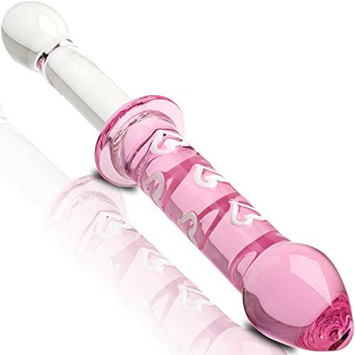 Glasdildo 23cm ⌀3.3cm Dildos Anal dildo groß Pink Plug für den mann Analdildos Glas dildo lang Sexspielzeug für frauen Analplug glas plug Anal plug groß dildo Glass dildo Analdildo FOPS G79