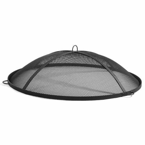 Cooking Rejilla de protección contra chispas y chispas para Chimenea de Leña, pantalla de protección contra chispas, parrillas de fuego – Diámetro 59 cm de acero crudo
