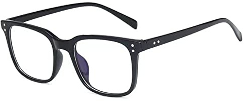 Jcerki Myopia Distance Black Frame Unisex -3.00 Nearsighted Glasses