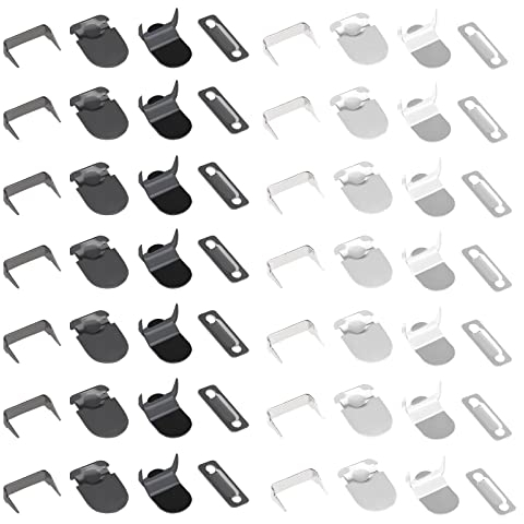 The Lord of the Tools 20 Sets Haken- Und Stangenverschlüsse Nicht Nähende Haken- Und Ösenverschlüsse Befestigungen für Hosen Röcke Kleider Jacke DIY-Bastelprojekte 2 Farben