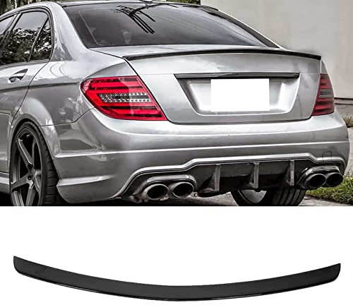 abrupt Auto ABS Heckspoiler für Mercedes-Benz C-Class W204 2008-2014,Spoiler Flügel Hecklippe Spoiler Kofferraumklappe Heckflügel hintere Kofferraumlippenverkleidung Styling Zubehör