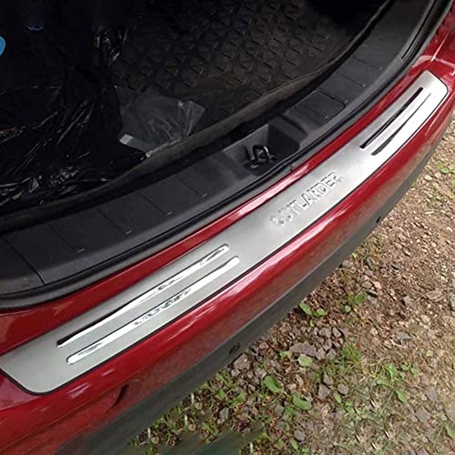HEYCE Car Rear Bumper Protector for Mitsubishi Outlander 2013-2018, Stainless Steel Loading Sill Guard Anti-scratch Tailgate Door Sill Decoration Accessories