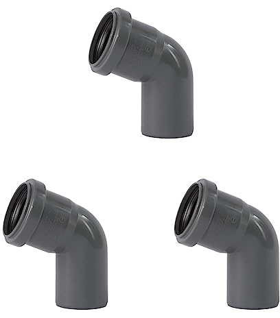 Ostendorf HTsafe Bogen 67 Grad DN 50 mm HT-Rohr (Packung mit 3)