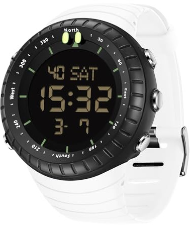 BIEWO Herren Digital Sportuhr Wasserdicht Militäruhr mit LED Hintergrundbeleuchtung Stoppuhr Alarm Uhr für Männer
