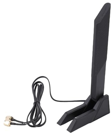 WiFi-antenn med SMA-honkontakt, Magnetisk 12dBi High Gain 2,4G 5,8G 6G Tri Band-antenn, WiFi-förlängningsantenn för Trådlösa Nätverkskort, Trådlösa AP:er, Etc
