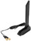Antena WiFi con Conector SMA Hembra, Antena Magnética de Alta Ganancia 12dBi 2.4G 5.8G 6G Tri Banda, Antena de Extensión WiFi para Tarjetas de Red Inalámbricas, Ap Inalámbricos,
