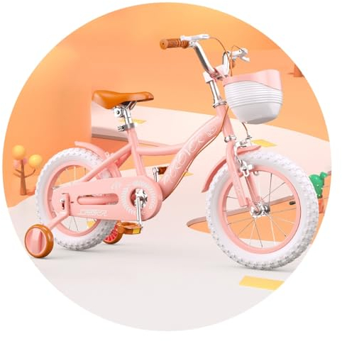 JingYi Store Mädchenfahrräder Sportfahrräder Berufsfahrräder Leichte Fahrräder Rahmen Aus Kohlenstoffstahl(Size:16 IN)