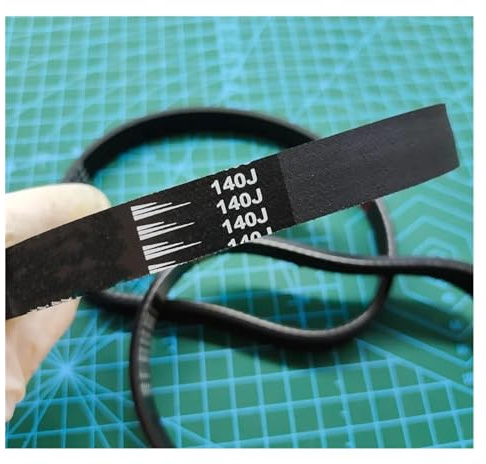 SAMWDK Courroie Transmission Courroie D'entraînement Nervurée 140J PJ356 pour Tapis Roulant De Raboteuse Courroie De Transfert Courroie D'entraînement(1pcs 140J,7 Ribs)